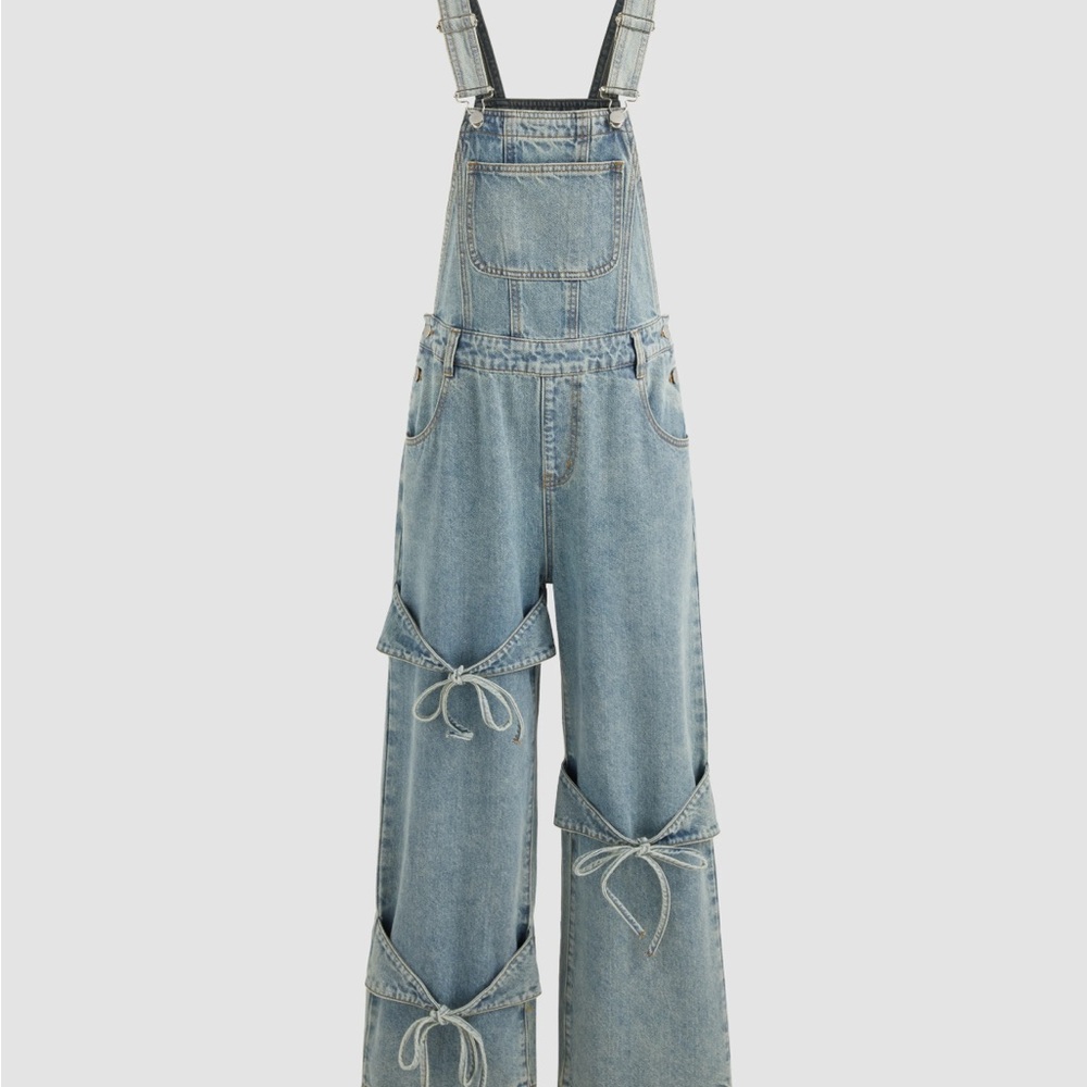 Cider Light Blue Denim Overalls